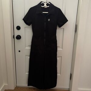 Lucy and Yak | Ragan Jumpsuit: organic cotton | Black (Size US 8)